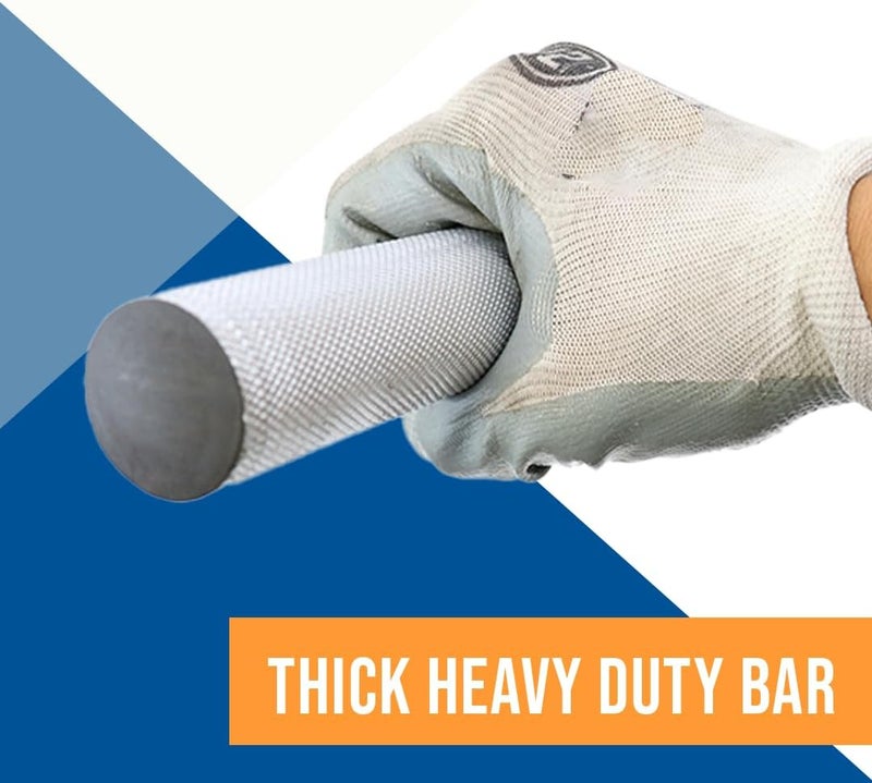 Boxer Chrome Winch Bar with Grooved Head, Steel Bar Non-Slip Grip – for Flatbed Trailer Winches Tie Down Cargo Bar 33” - Image 4